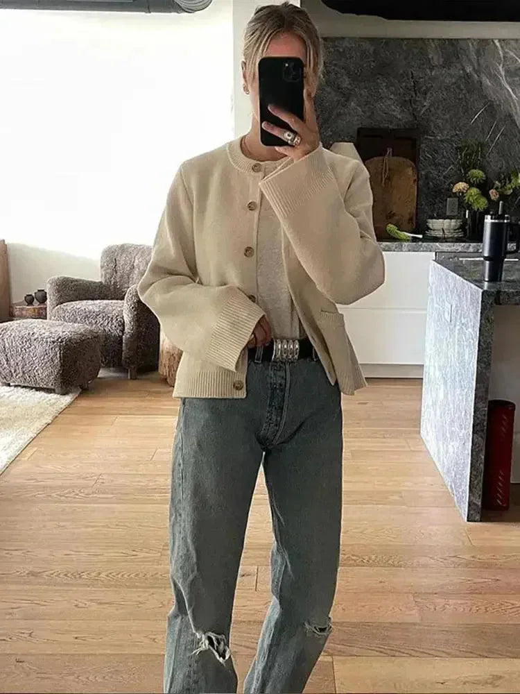 Mira Women's Cardigan - flat lay