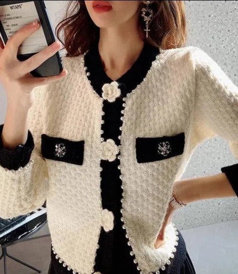 Xanthe Women's Cardigan | Black, White