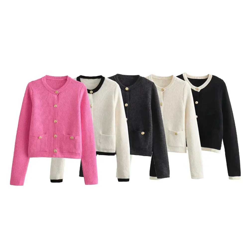 Quinn Women's Cardigan - fabric and finish detail