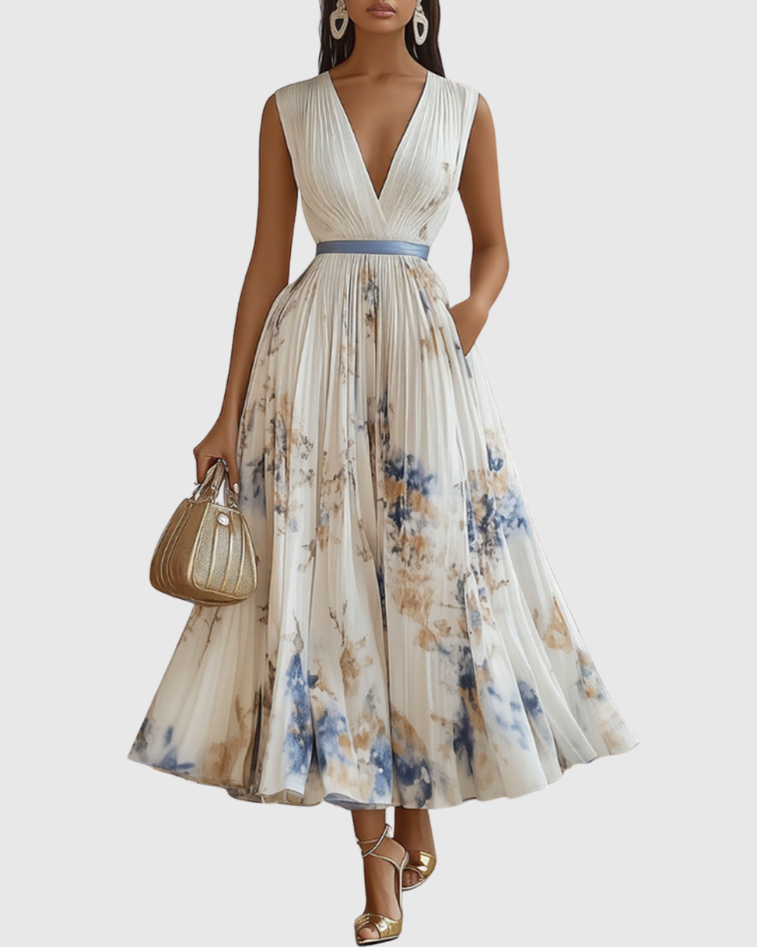 Ottilie Women's Midi Dress - front view