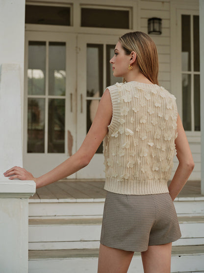 Romy Women's Floral Sweater - back view