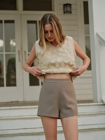 Romy Women's Floral Sweater - close-up detail