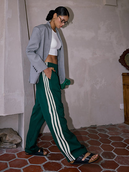 Lena Women's Striped Trousers - shown in use