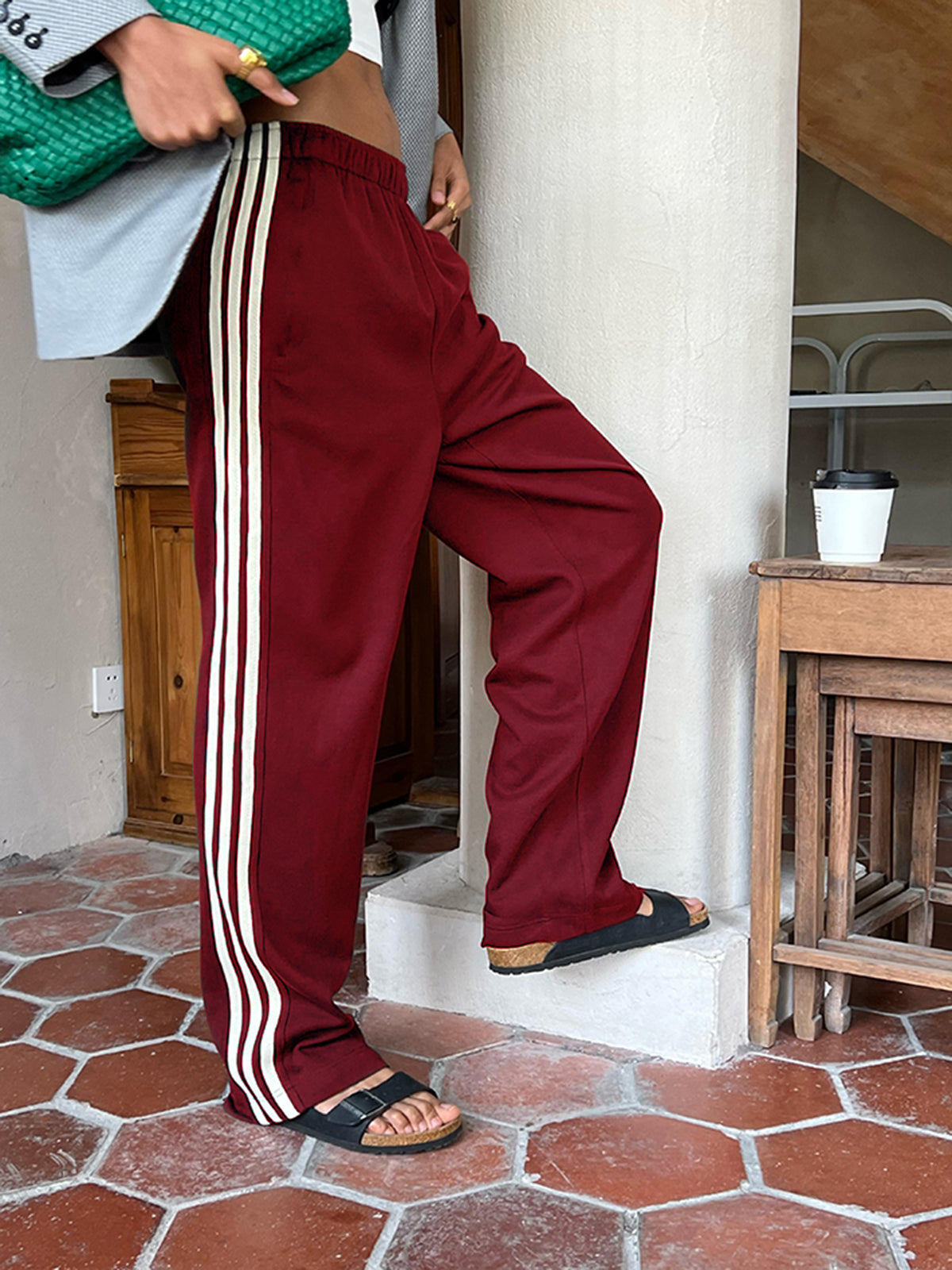 Lena Women's Striped Trousers - front view