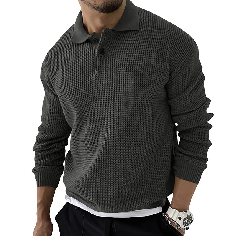 Cormac Men's Sweater - fabric and finish detail