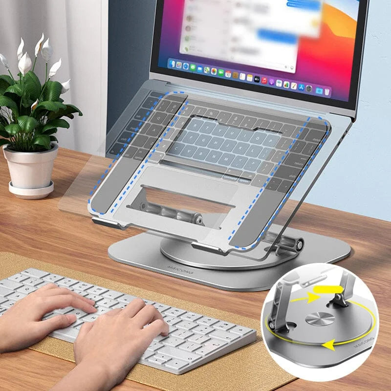 Kestrel Adjustable Laptop Stand - fabric and finish detail