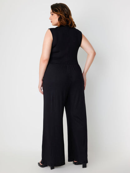 Nadia Women's Jumpsuit - fabric and finish detail