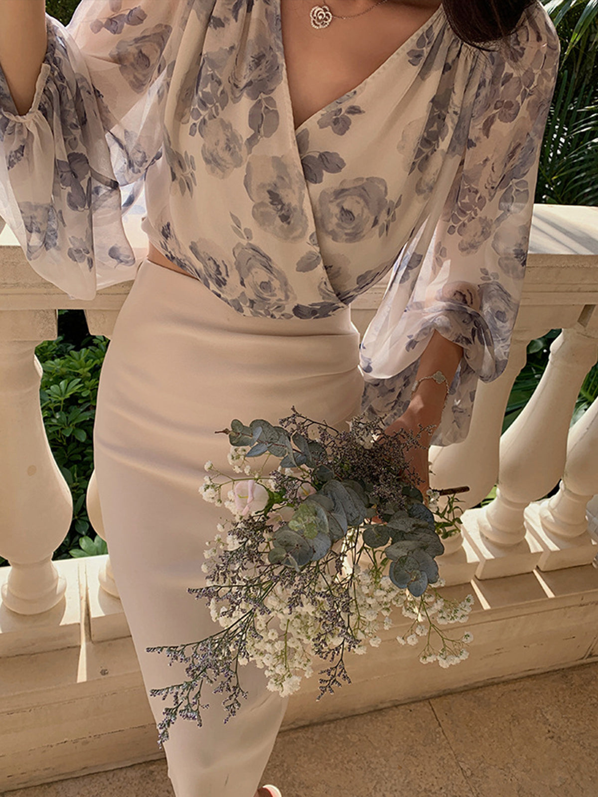 Violette Women's Oversized Blouse - back view
