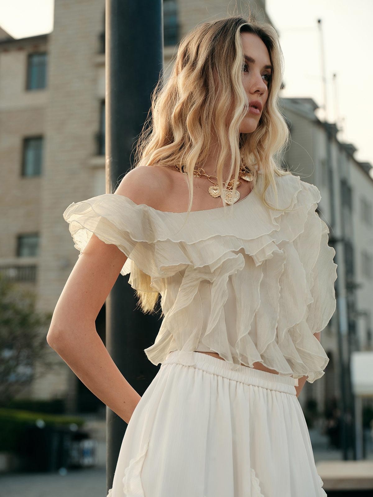 Vienna Women's Top - fabric and finish detail