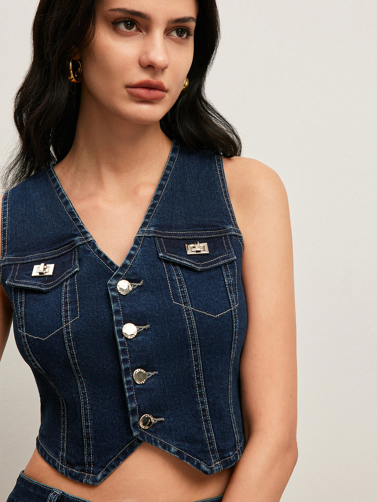 Jolie Women's Vest - full-length view