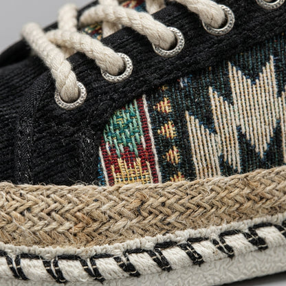 Nico Men's Espadrilles - fabric and finish detail