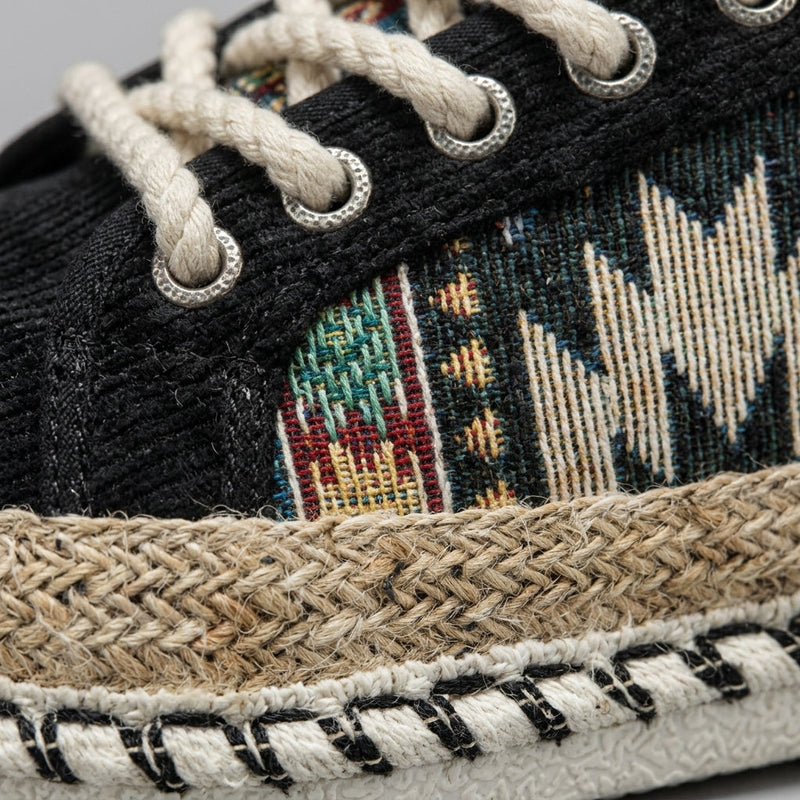 Nico Men's Espadrilles - fabric and finish detail