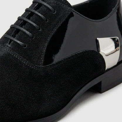 Isaac Men's Oxfords - fabric and finish detail