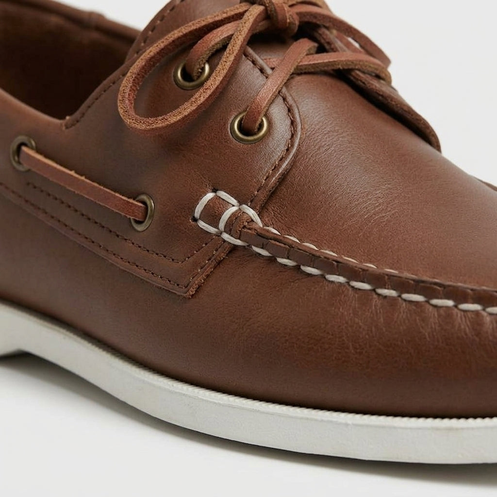 Caleb Men's Shoes - fabric and finish detail