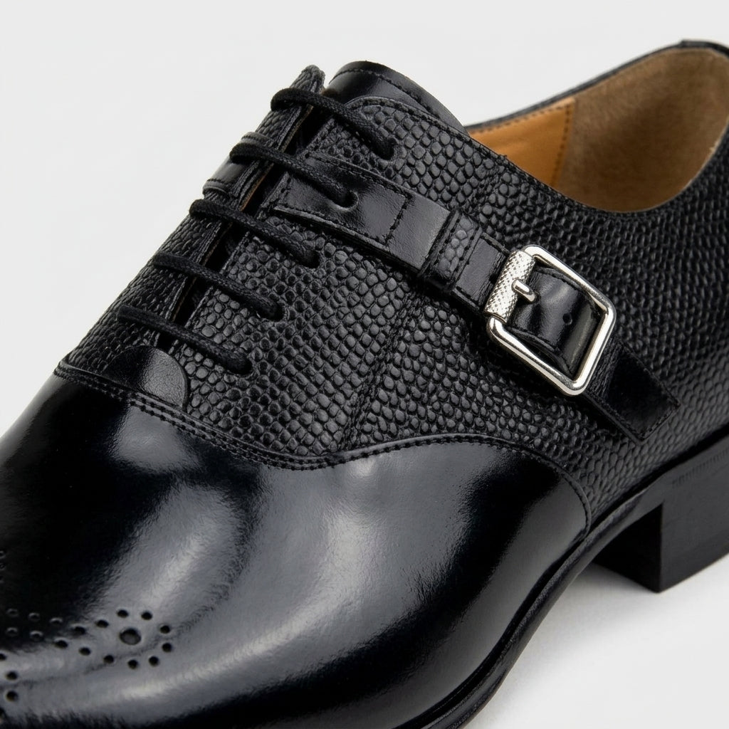 Flynn Men's Oxfords - fabric and finish detail