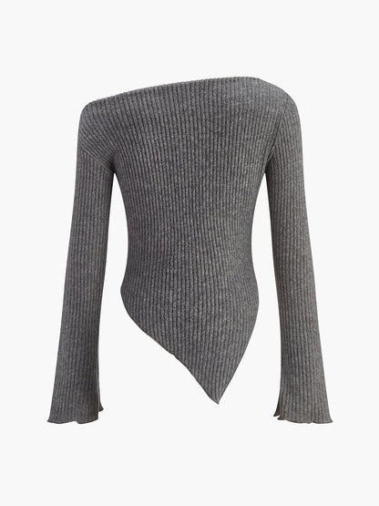 Edith Women's Asymmetric Top - styled view
