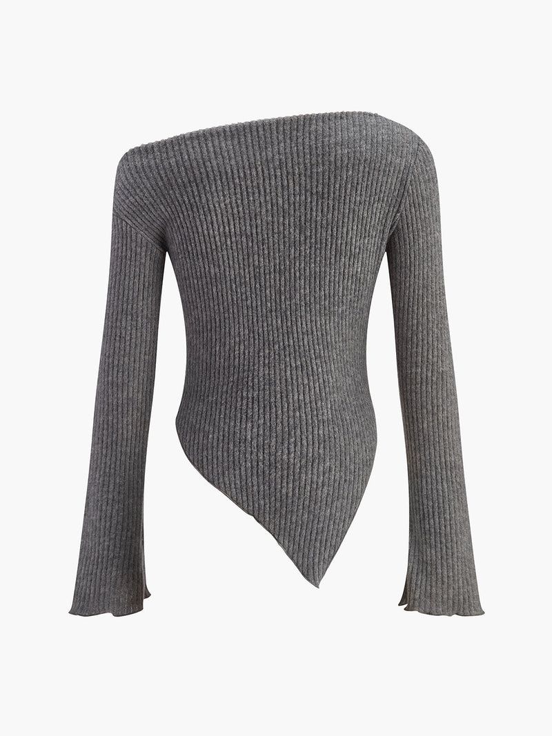 Edith Women's Asymmetric Top - styled view