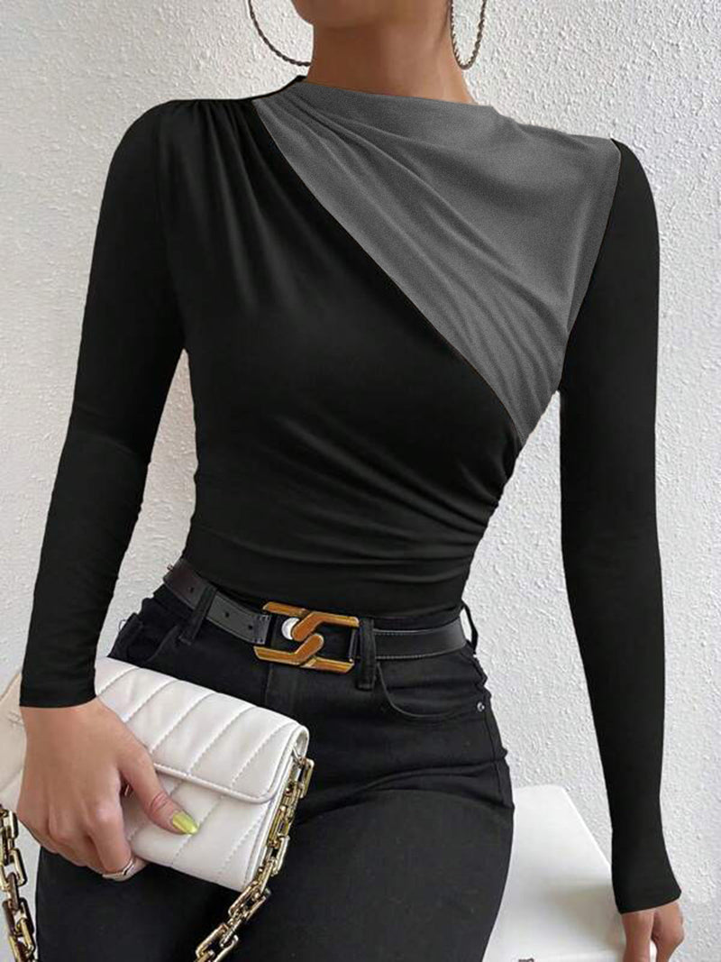 Sable Women's Pleated T-shirt - styled view