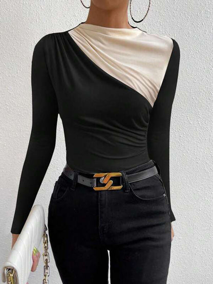Sable Women's Pleated T-shirt - back view