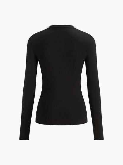 Sable Women's Pleated T-shirt - flat lay