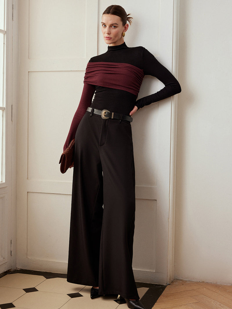 Noor Women's Pleated Top - full-length view