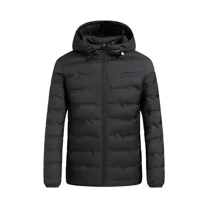 Yves Men's Puffer Jacket - styled view