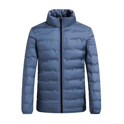 Yves Men's Puffer Jacket - fabric and finish detail