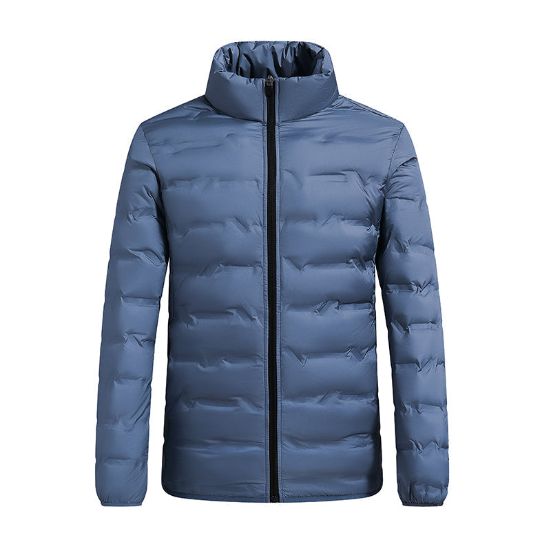Yves Men's Puffer Jacket - fabric and finish detail