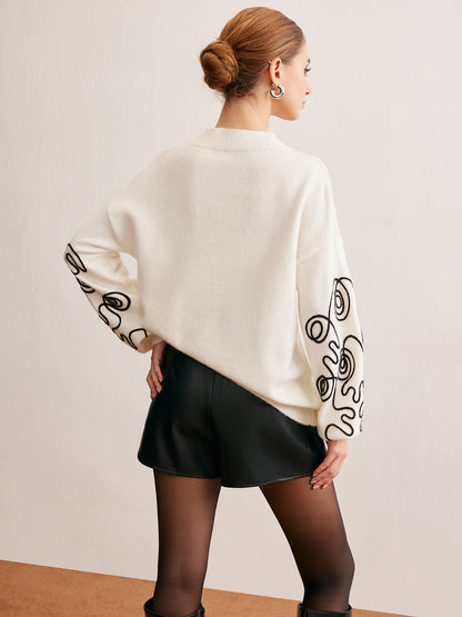 Liana Women's Sweater - close-up detail