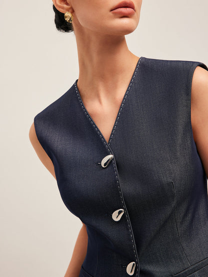 Bijou Women's Vest - back view