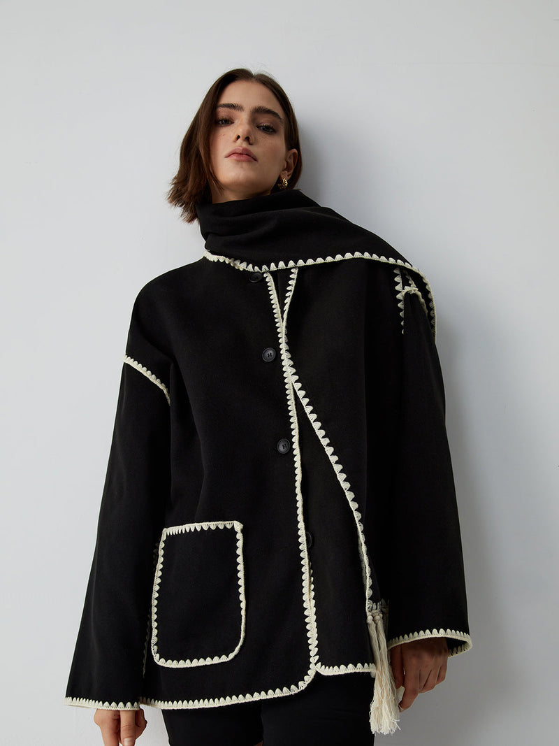 Camille Women's Jacket - fabric and finish detail