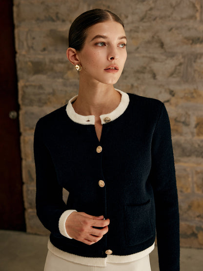 Quinn Women's Cardigan - fabric and finish detail