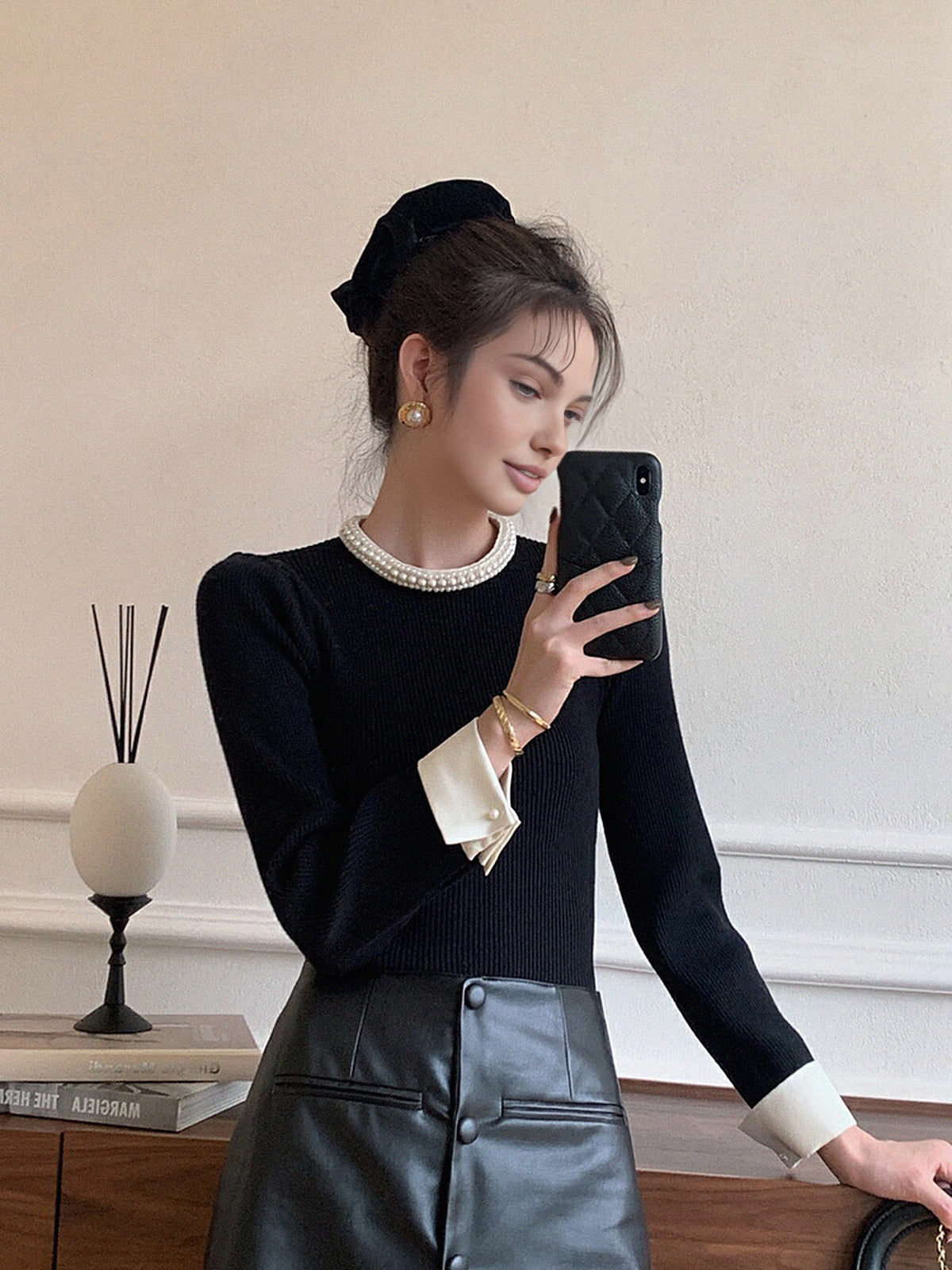 Lumi Women's Sweater - fabric and finish detail