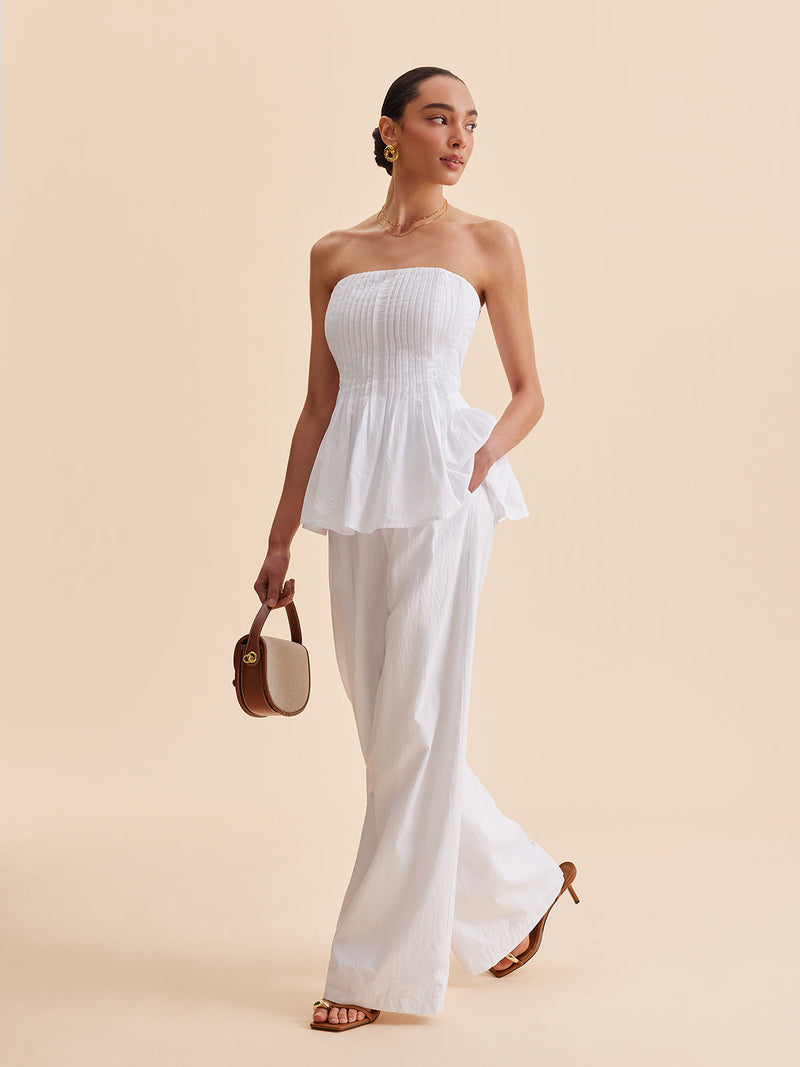 Ulla Women's Pleated Top - styled view