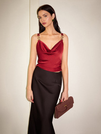 Nora Women's Satin Camisole - full-length view