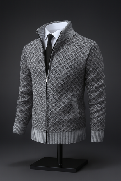 Quill Men's Cardigan - flat lay