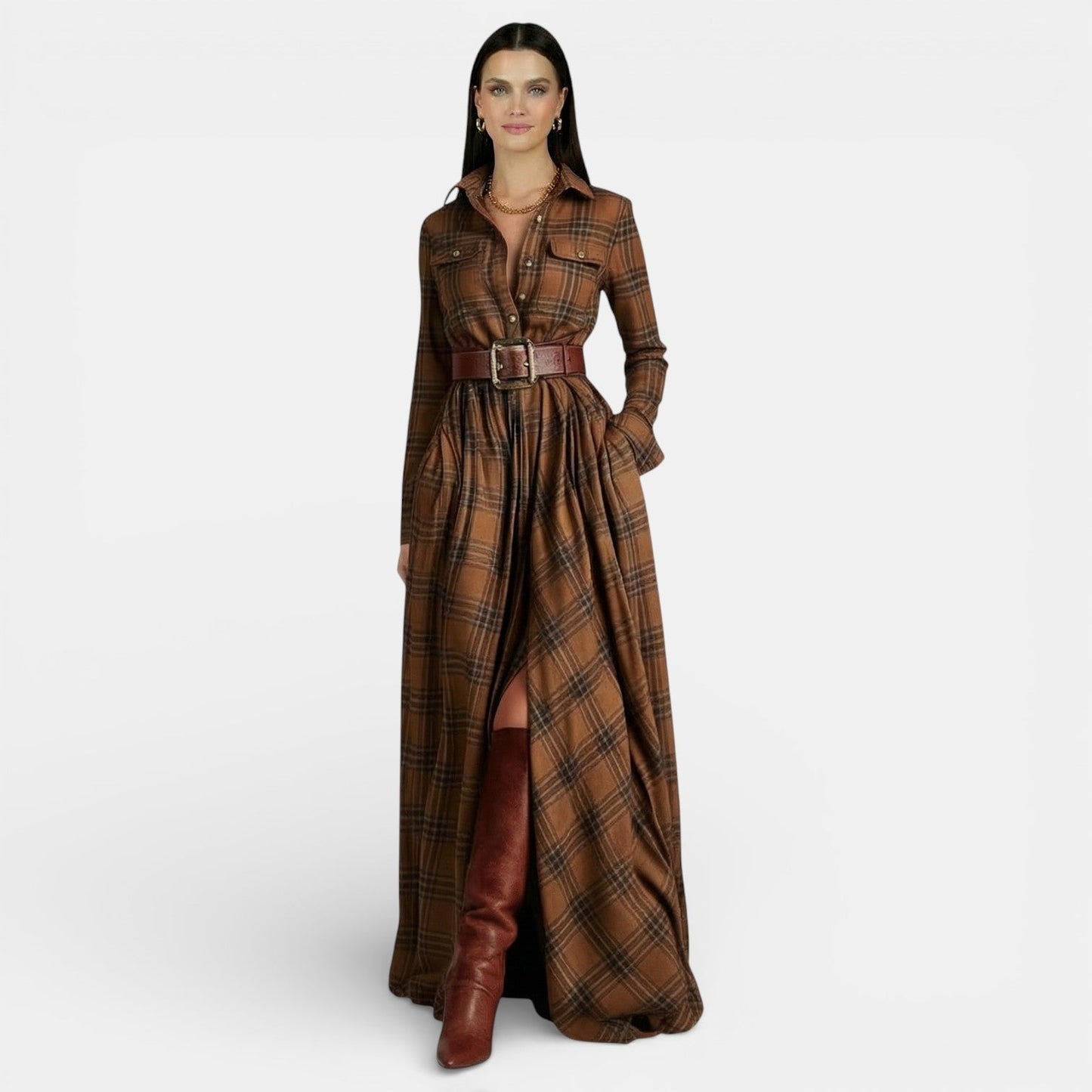 Edith Women's Maxi Dress - flat lay