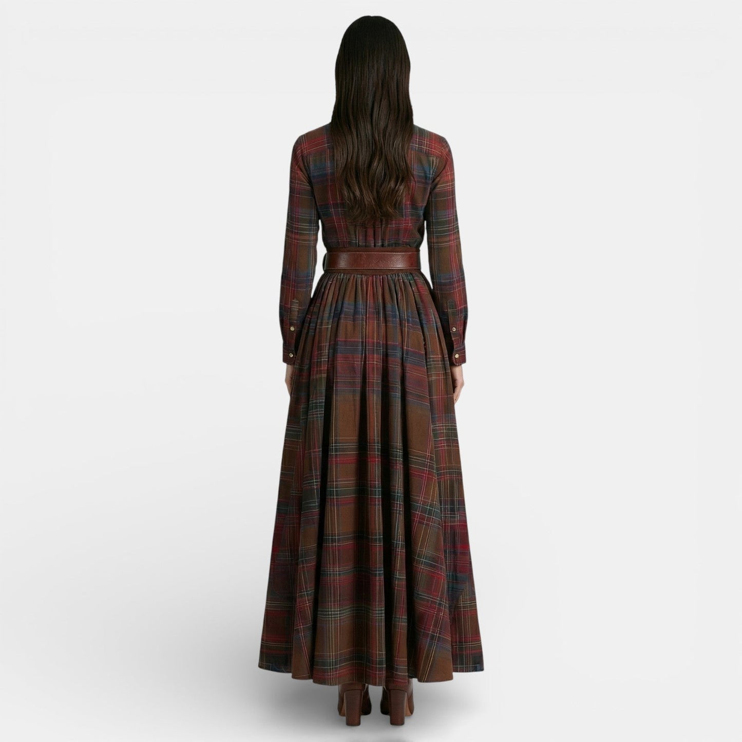 Edith Women's Maxi Dress - fabric and finish detail