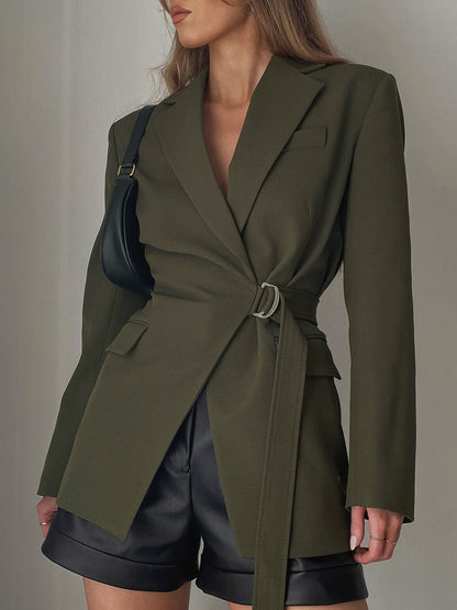 Anaïs Women's Blazer - fabric and finish detail