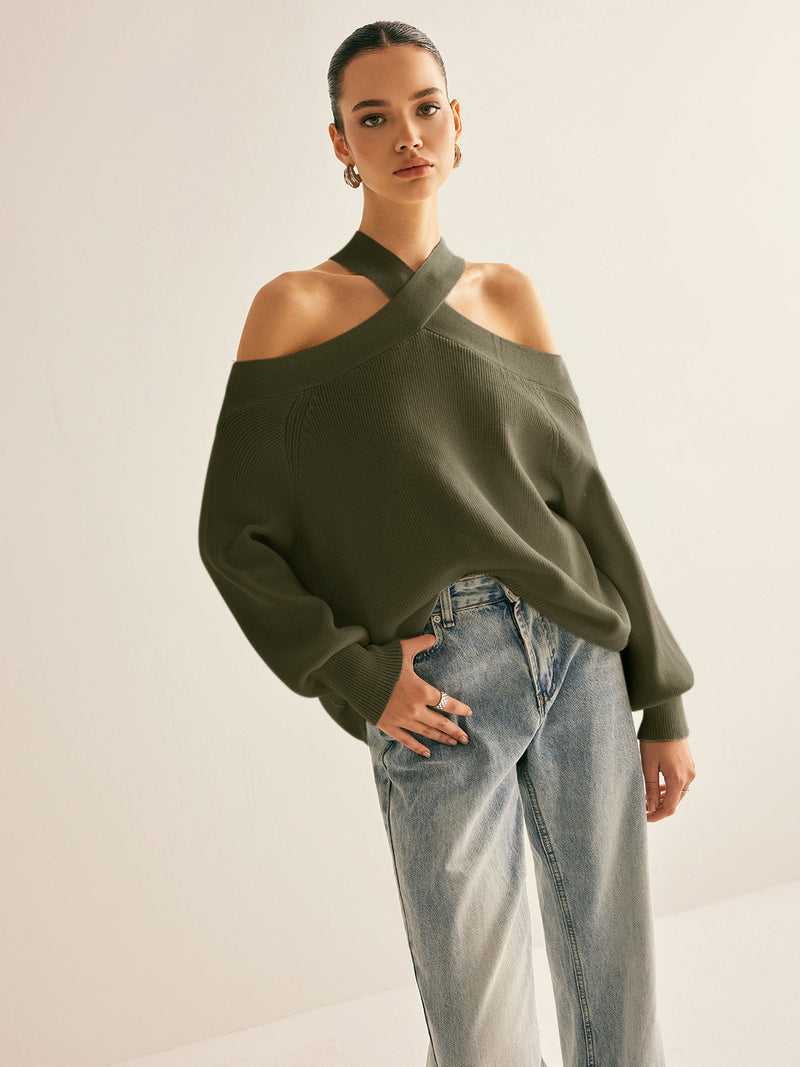 Eloise Women's Sweater - flat lay