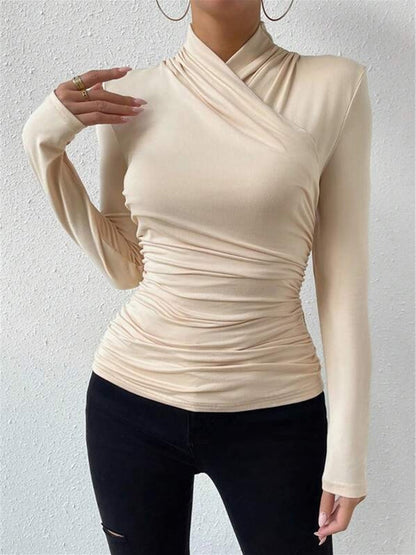 Uma Women's Pleated T-shirt - back view