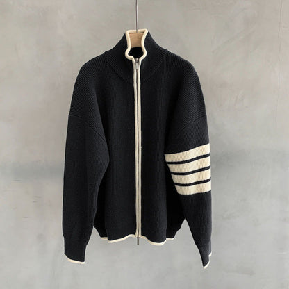 Silas Men's Striped Sweater - front view