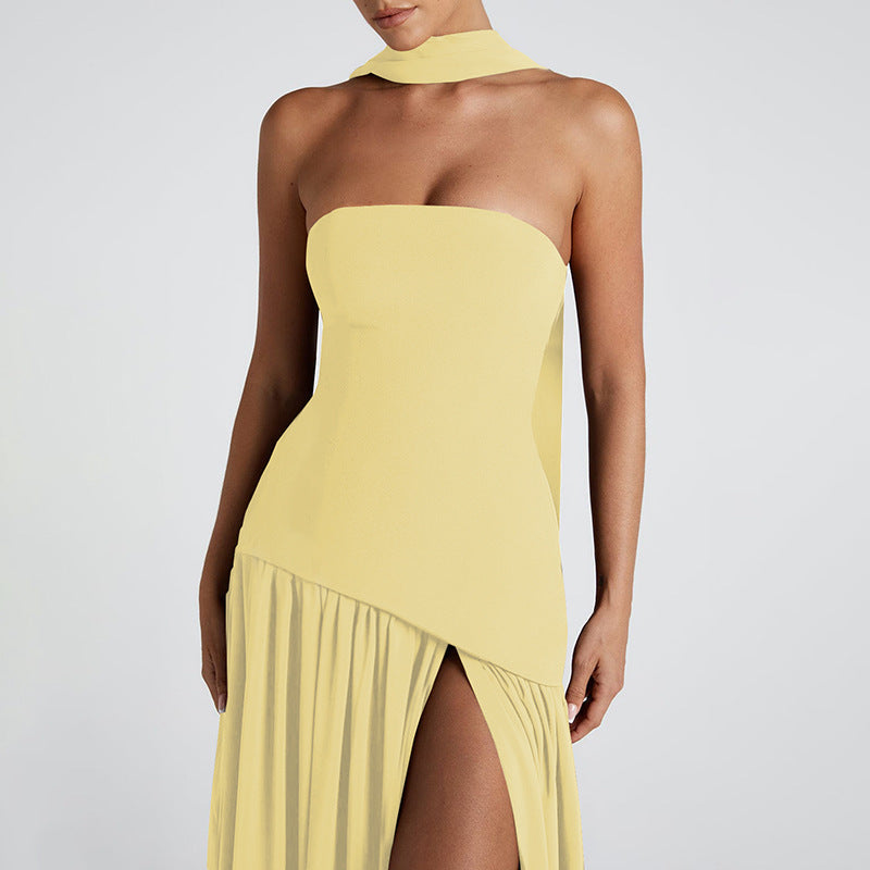 Winona Women's Asymmetric Maxi Dress - shown in use