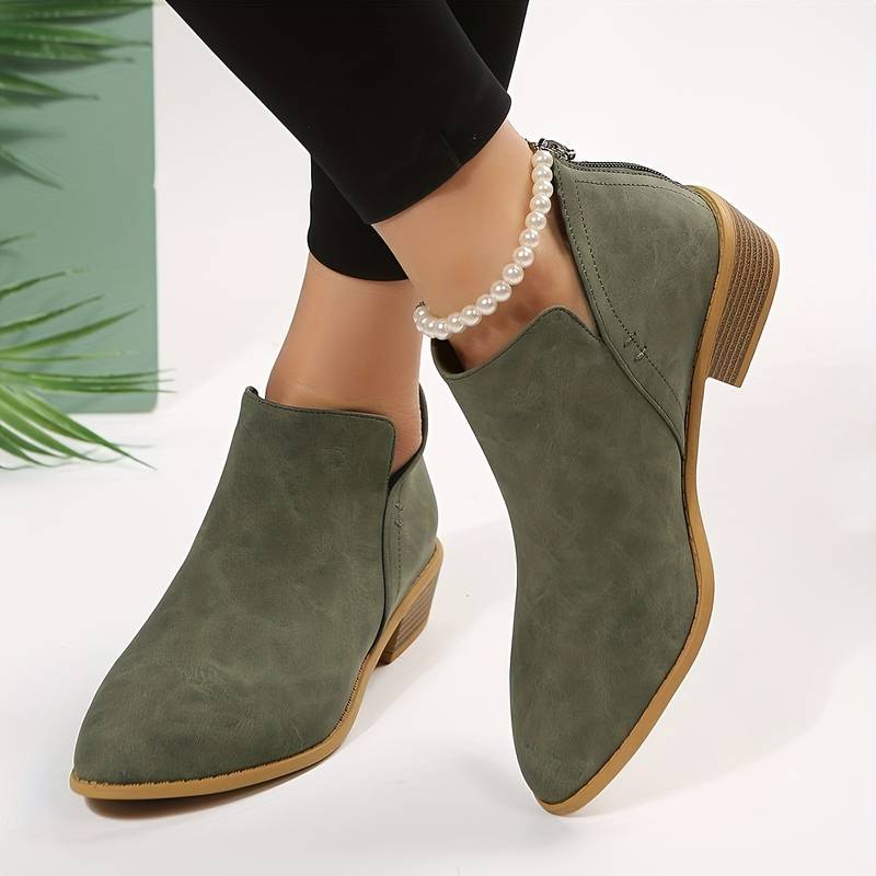 Kira Women's Ankle Boots | Wedge, Pointed Toe