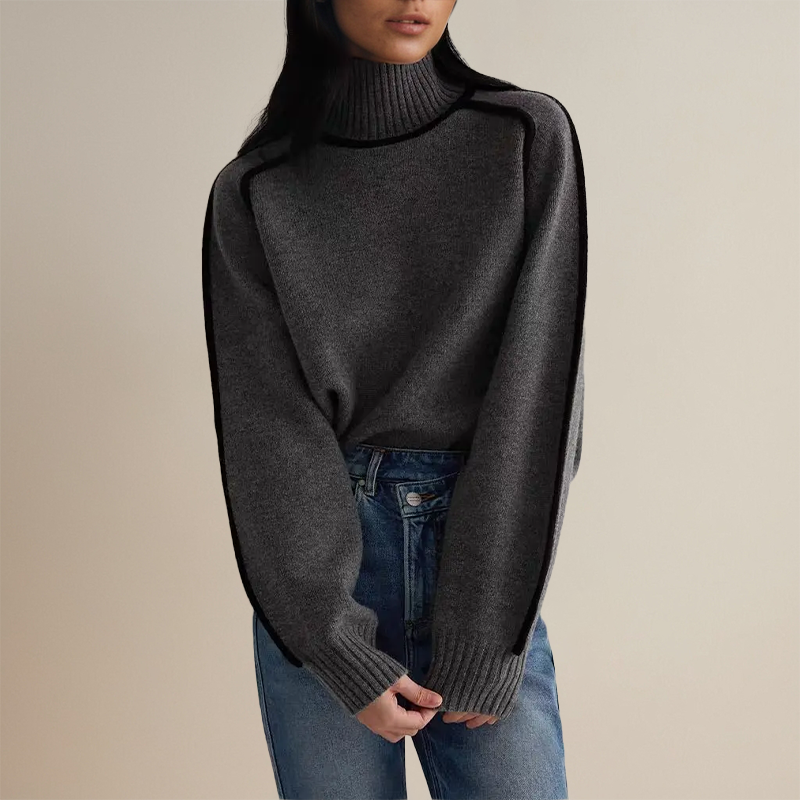 Ines Women's Sweater - fabric and finish detail