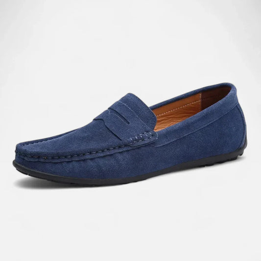 Griffin Men's Suede Loafers - front view