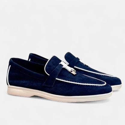 Ambrose Men's Suede Loafers - close-up detail