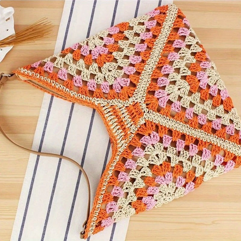 Elise Women's Crochet Tote Bag - flat lay
