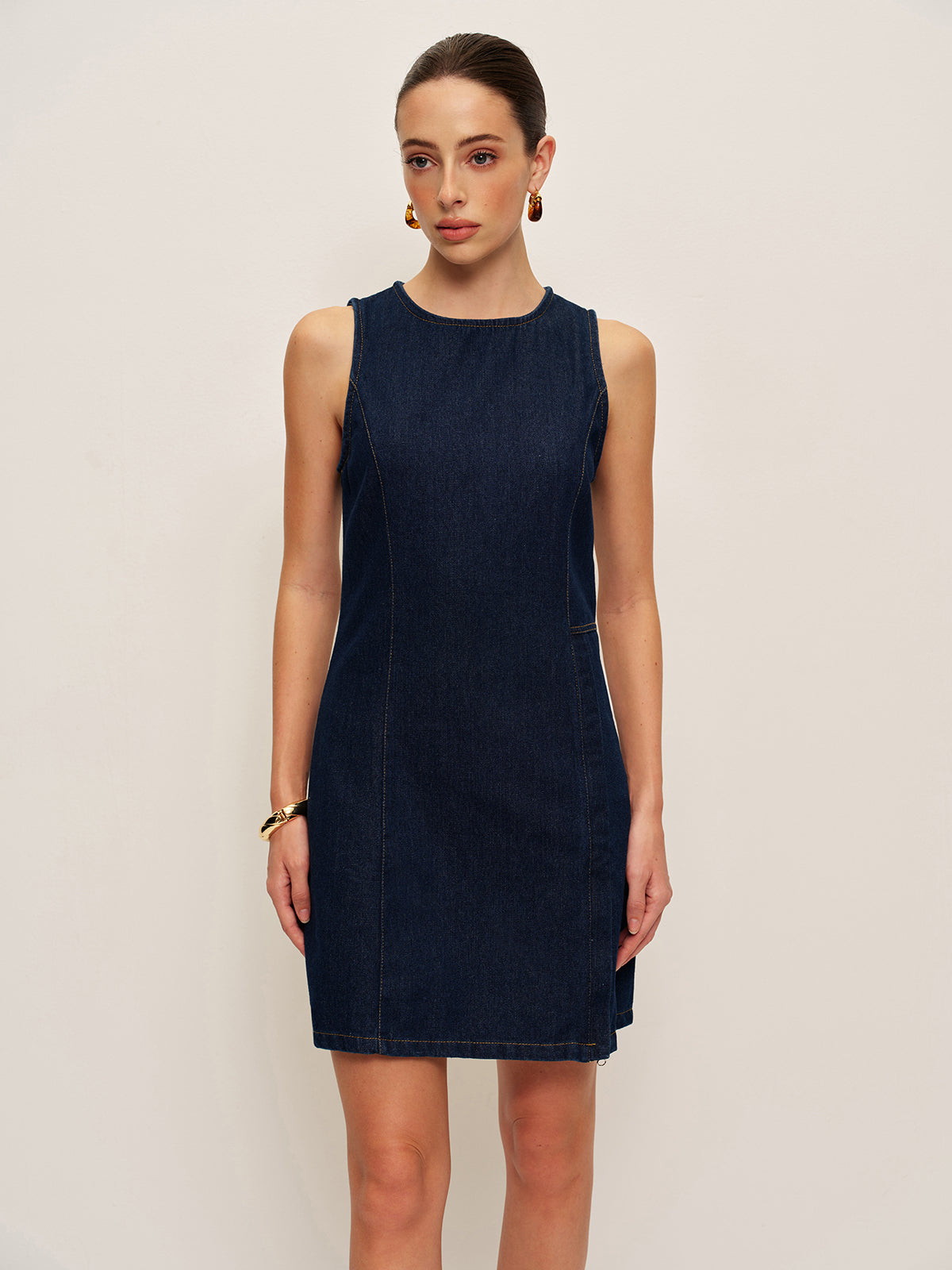 Odette Women's Dress - fabric and finish detail