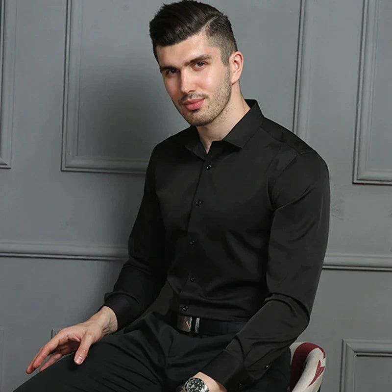 Gray Men's Dress - back view